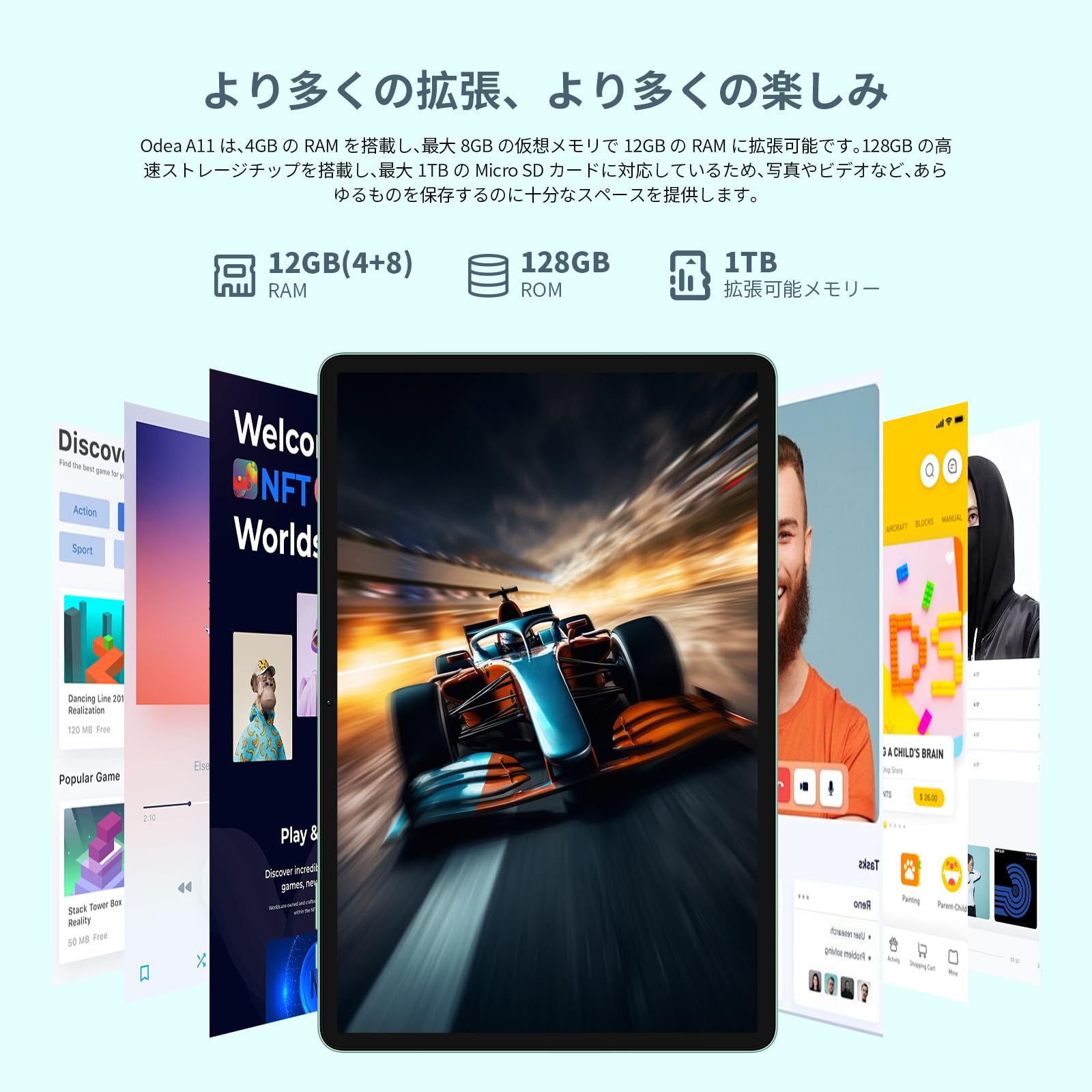 Amazon.co.jp: 【タブレット 11インチwi-fiモデル】ODEA A11